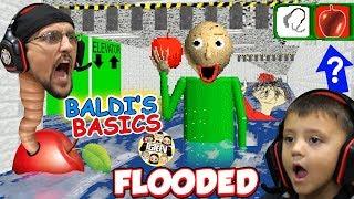 BALDI LOVES APPLES Flooded & Foggy School Hallways FGTEEV  BALDIs BASICS FULL GAME