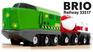BRIO Railway 33517 Remote Control Train Set with Wooden Track