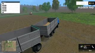 Farming Simulator 2015 МОД ГРУЗОВИКА КАМАЗ KAMAZ 53212 И ПРИЦЕП ГКБ