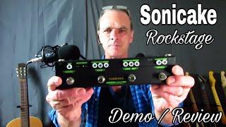 Demo  Review - Sonicake Rockstage. 4 in 1 Guitar Multi-Effect Pedal.