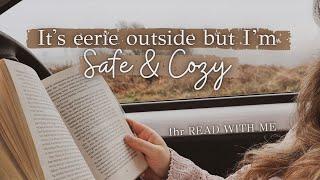 Eerie but cozy READ WITH ME in the car ️ Mist & soft music spooky ambience