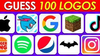 Guess The Logo In 3 Seconds  100 Famous Logos