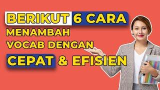 Berikut Cara Yang Paling Mudah Cepat & Efisien Dalam Menambah Vocab  #titiknolenglish