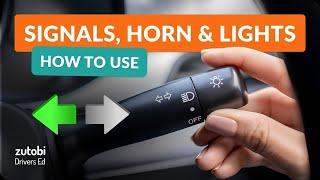 How to use Turn Signals Lights Hazard Lights & Horn