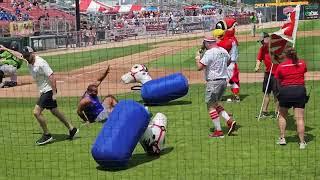 Phil and Tom win at the Redhawks game