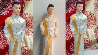 How to decorate south indian groom doll  Pregnancy doll decoration  Seemantam set