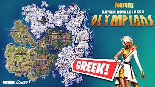 Fortnite Greek Mythology CHAPTER 5 SEASON 2 Map Concept Olympians