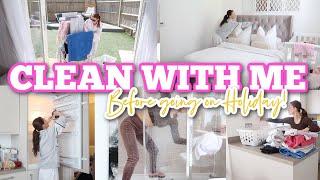 CLEAN WITH ME BEFORE *VACATION*  SUMMER CLEANING MOTIVATION  SPEED CLEAN WITH ME