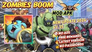 Zombies Boom v1.35 Mod Apk No Ads Free Rewards New Update 2024