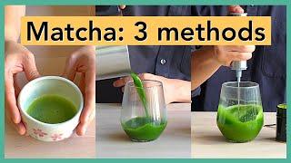 How to Make Matcha Green Tea in 3 Ways Bamboo Whisk Milk Frother and Without a Whisk