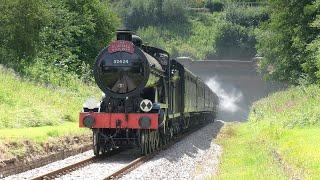 32424 Beachy Head  Britains Newest Steam Engine on loaded tests at the Bluebell Railway - 18.07.24