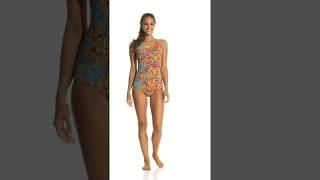 Dolfin AquaShape Conservative Print Lap Suit Swimsuit  SwimOutlet.com