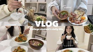 Vlog Daily vlog of a college student living alonePonzu pot with radish and porkNapolitan