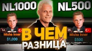 NL$1000 vs NL$500. В чем отличия?  #иннер #покер #хайлайты