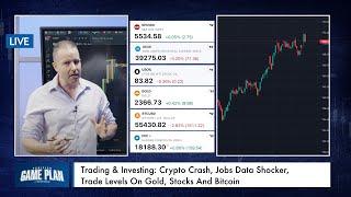 Trading & Investing Crypto Crash Jobs Data Shocker Trade Levels On Gold Stocks And Bitcoin