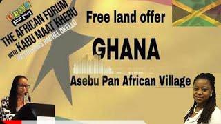 Asebu Pan African Village in Ghana - free land offer. Jamaica Special