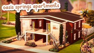 Oasis Springs Apartments ️  The Sims 4 Speed Build