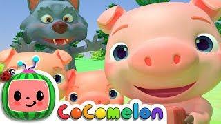 Three Little Pigs  CoComelon Nursery Rhymes & Kids Songs