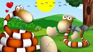Ostrich vs Snake The Great Egg Battle   Gazoon  Funny Animal Cartoons For Kids