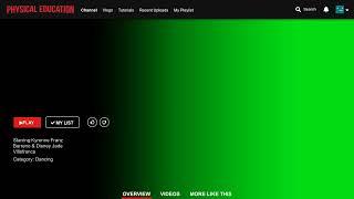 Netflix Interface - Green screen Template