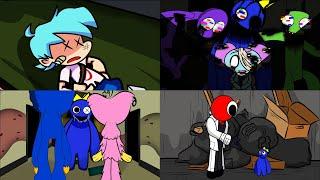 Corrupted Rainbow Friends Series Compilation 1  FNF x Learning with Pibby Animation