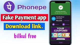 Fake phonepe app  fake payment download link. fake phonepe screenshot phonepe QR scan generator