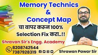 MEMORY TECHNIQUES  CONCEPT MAP  EFFECTIVE STUDY TECHNIQUES FOR STUDENTS BY Shravan Pawar Sir