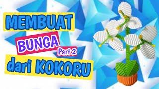 DIY Kokoru Paper - Membuat Bunga dari kertas kokoru Part 2