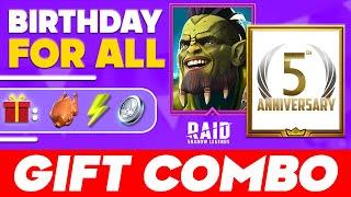 5TH ANNIVERSARY Raid Shadow Legends Free ChampionsHOW TO GET ALL BONUSES