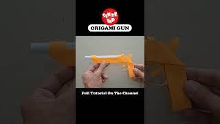 DIY - How to Make a Paper Origami Gun - #shorts #origami #papercraft