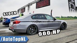 900HP BMW M5 F10 vs NISSAN GTR 12 MILE SPEED TRAP by AutoTopNL