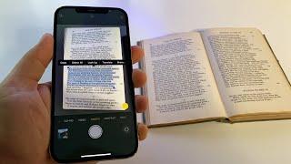 iOS 15 Live Text - scan copy cut paste & translate any text with iPhone camera