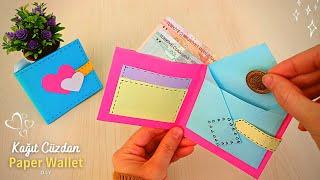 EASY PAPER WALLET ALSO IT HAS A COIN SECTION ORIGAMI WALLET