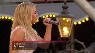Yohanna - Is It True at Sommarkrysset TV show in Sweden 010809 - upscaled to HD