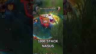 1000 STACK NASUS  #shorts #lol  #leagueoflegends