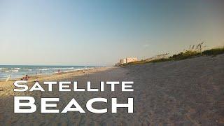 4K Sunset walk on Hightower beach  Surfers waves turtle nests  Satellite Beach FL