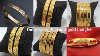 10Grams gold bangle designs with price  Simple  Gold Bangles Designs 2022