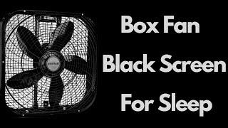 BEST FAN NOISE Holmes box fan BLACK SCREEN  SLEEP FAST