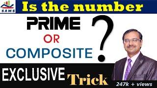 PRIME or COMPOSITE ? Check in 10 Seconds #cbse #icse #cbseboard #video #videos