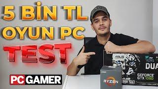 PC GAMING TEST FOR 5000 TL  HIGH PERFORMANCE FOR LOW BUDGET  WE HAVE COLLECTED PCS FOR EVERY