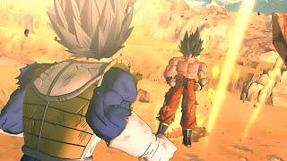 What if GOKU turned SUPER SAIYAN against Vegeta? SAIYAN SAGA English Dub