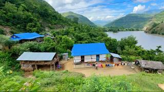 Very Relaxing and Beautiful Nepal Mountain Village Life  Village Environment  BijayaLimbu