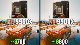 RYZEN 9 9950X vs RYZEN 9 9900X  Test in 6 Games