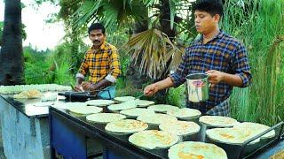 PAROTTA  How To Make Soft Layered Paratha  Kerala Paratta  Cooking in Village