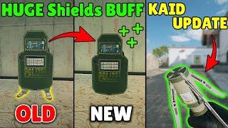 ALL Shields Got a SECOND NEW BUFF  Kaid Weapon Update - Rainbow Six Siege Deadly Omen