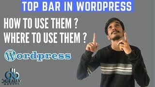 Top Bar Wordpress  Create Edit and Use top bar in Wordpress  DigitallyBuddha