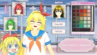 How to change Hair Texture  Tutorial  Sakura School Simulator
