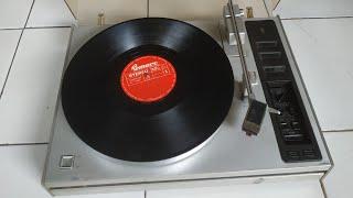 Vinyl turntable and reel player audio jadul