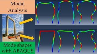 Modal analysis using ABAQUS CAE to obtain natural frequency and mode shapes  Abaqus tutorial