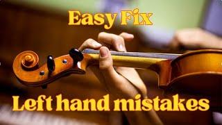 Violin Technique The Left Hand Position Easy Fix Left Hand Mistakes